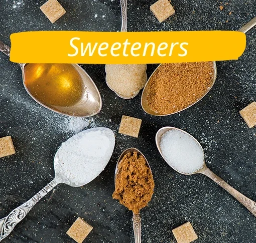 sweeteners in spoons